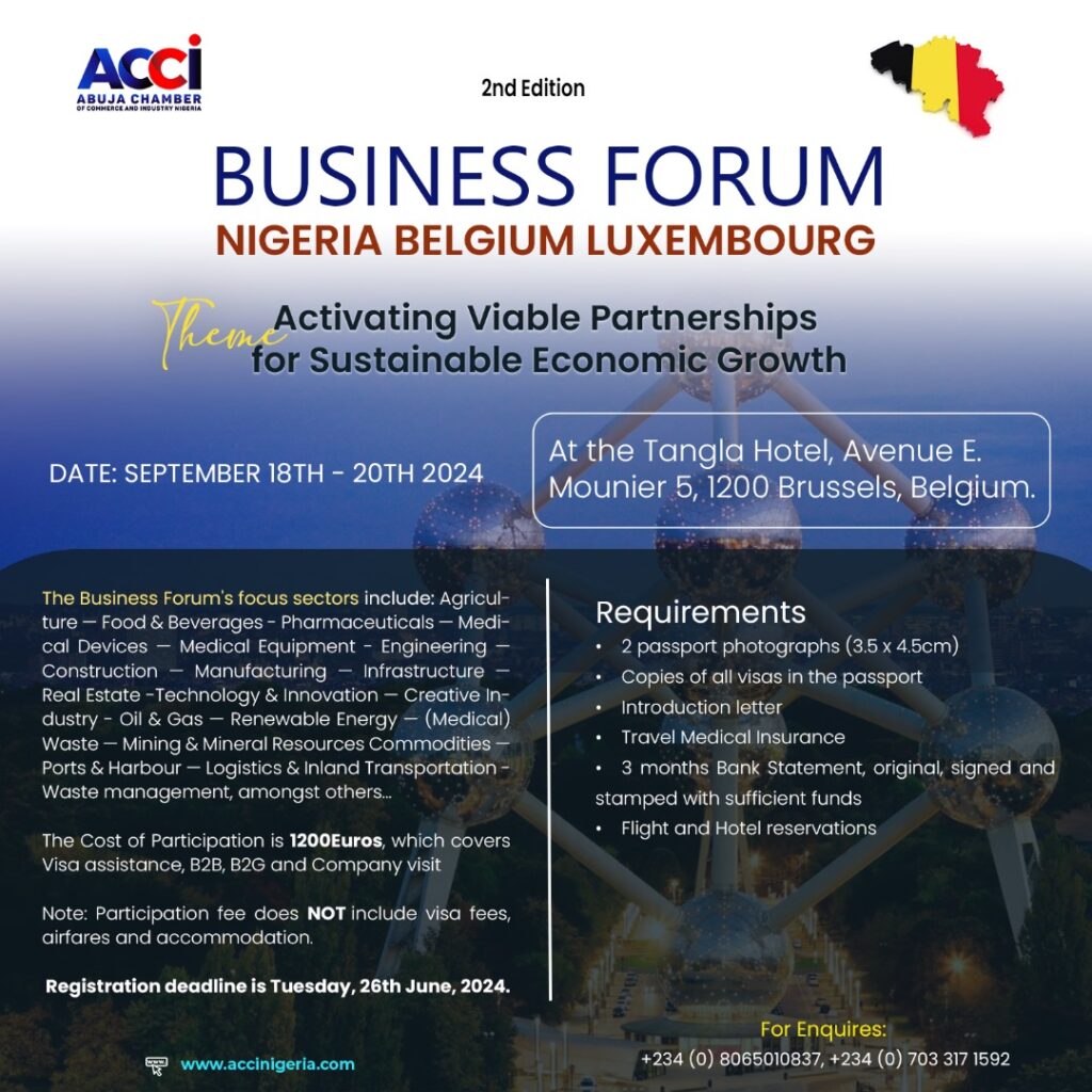 Business Forum Nigeria Belgium Luxembourg